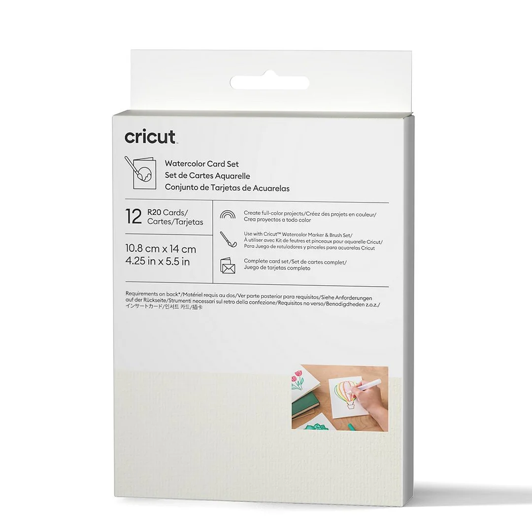 [013184] Cricut Watercolor Cards Blancas R20