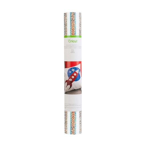 [009192] Cricut vinilo textil Holographic Sparkle iron on Silver 30,5 cm x 61 cm