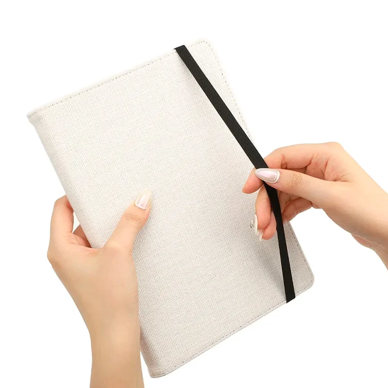 [008483] Cuaderno A6 con Funda de Lino para Sublimación