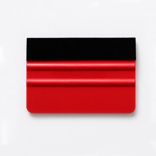 Espátula Roja de Polipropileno con Fieltro