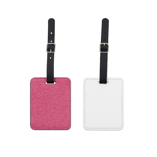 [010288] Etiqueta Rosa Glitter de Equipaje