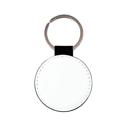 [004744] Llavero de PU acolchado, forma redonda