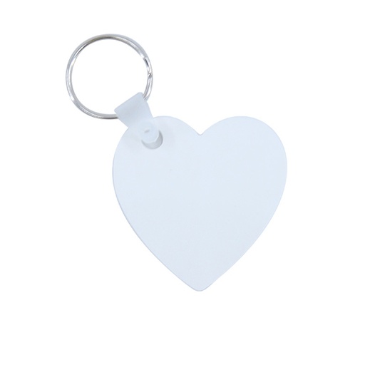 [007572] Llavero plástico corazón sublimable