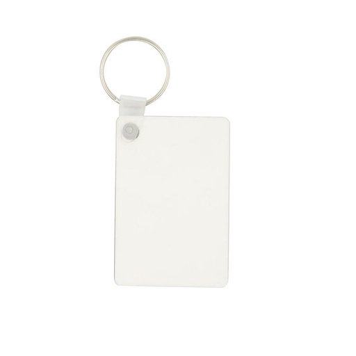 [007589] Llavero rectangular doble cara MDF