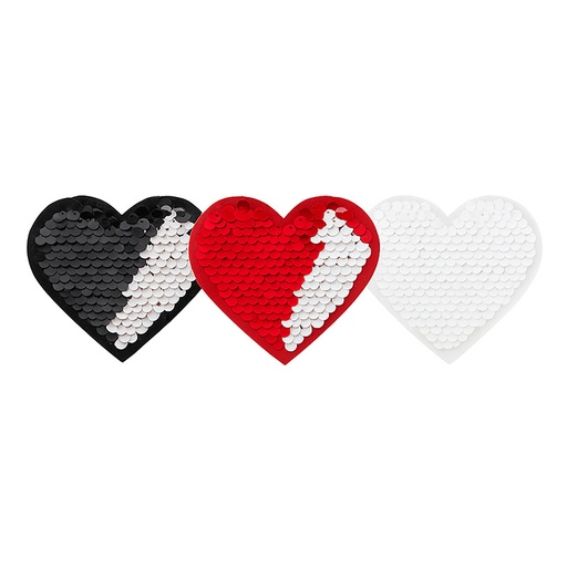Parche de lentejuelas corazón
