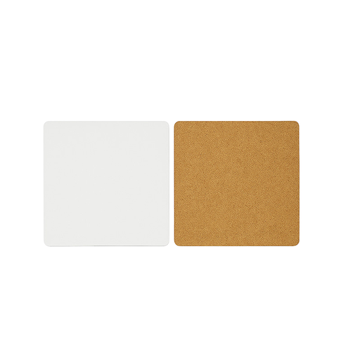 [003827] Posavasos Cuadrado MDF con Base de Corcho