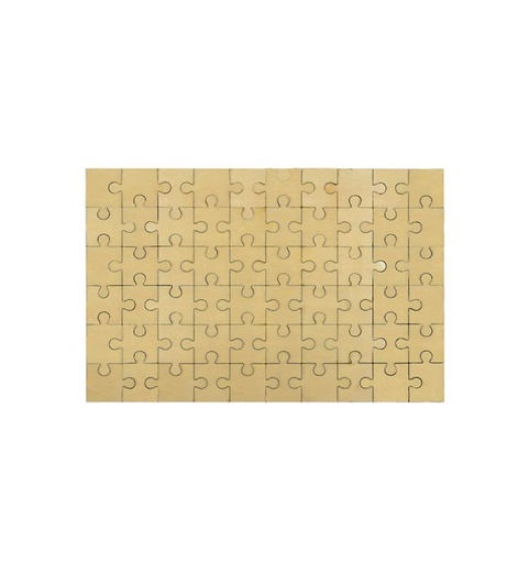 [012677] Puzzle de madera natural sublimable 60 PIEZAS