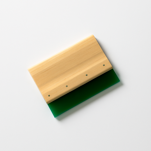 [000182] Racleta madera 1m con goma verde 50X9