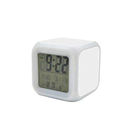 [003833] Reloj despertador con LED para sublimacion