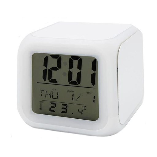 [003833] Reloj despertador con LED para sublimacion