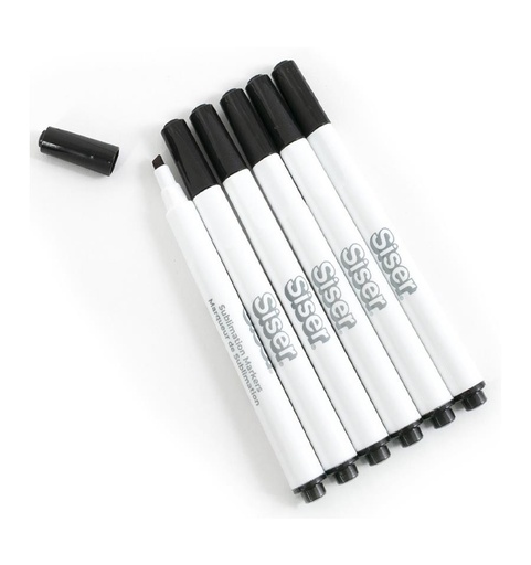 [012896] Rotuladores negro puntas variadas pack 6 uds.