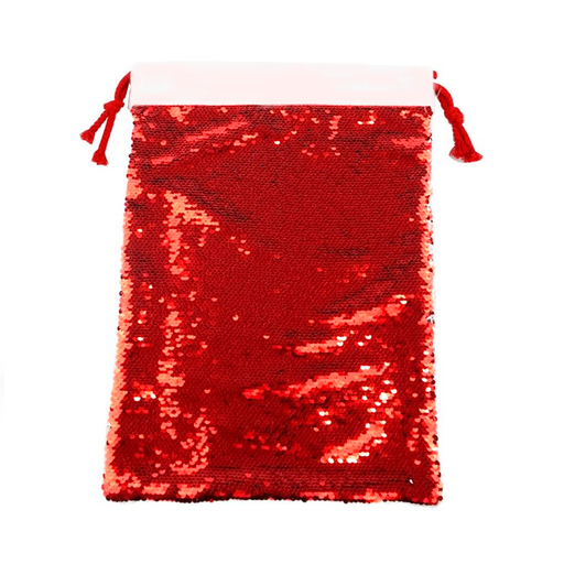 [006624] Saco navidad lentejuelas rojo sublimación