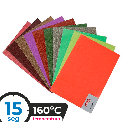 Vinilo Textil Siser Moda Glitter 2 A4