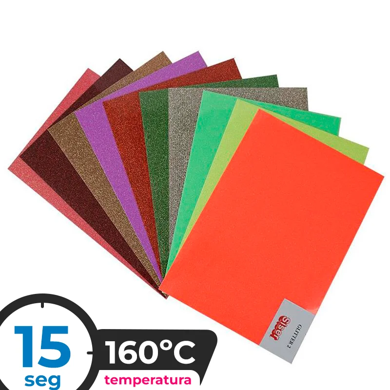 Vinilo Textil Siser Moda Glitter 2 A4