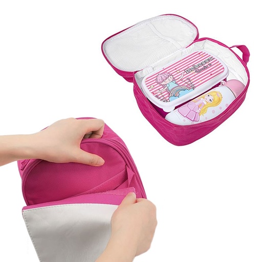 [013221] Solapa rosa para mochila térmica niño sublimable