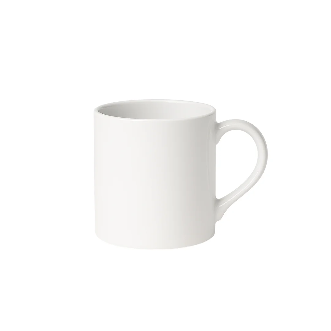 [013016] Taza de Cerámica con Asa Curva | 8 Oz