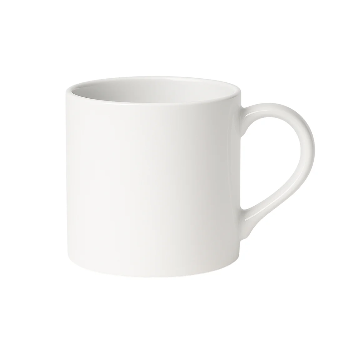 [013017] Taza de Cerámica con Asa Curva | 10 Oz