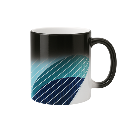 [001909] Taza Mágica de Cristal Negra 11 Oz