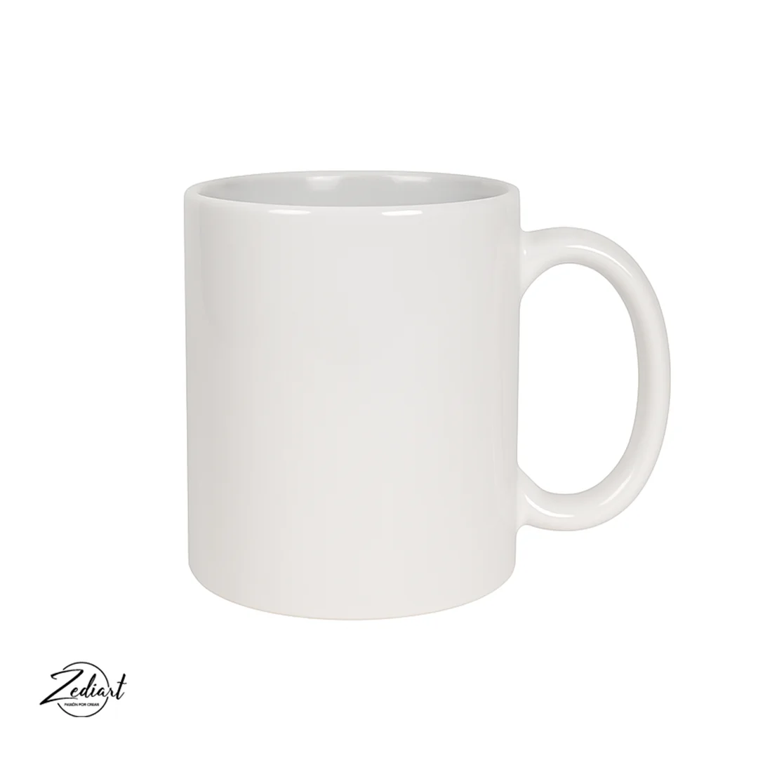 [000044] Taza Sublimación Blanca AAA Zediart | 12 Oz