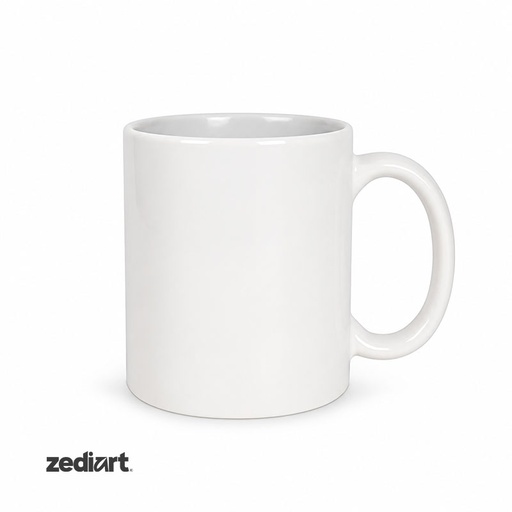 [000044] Taza Sublimación Blanca AAA Zediart | 12 Oz