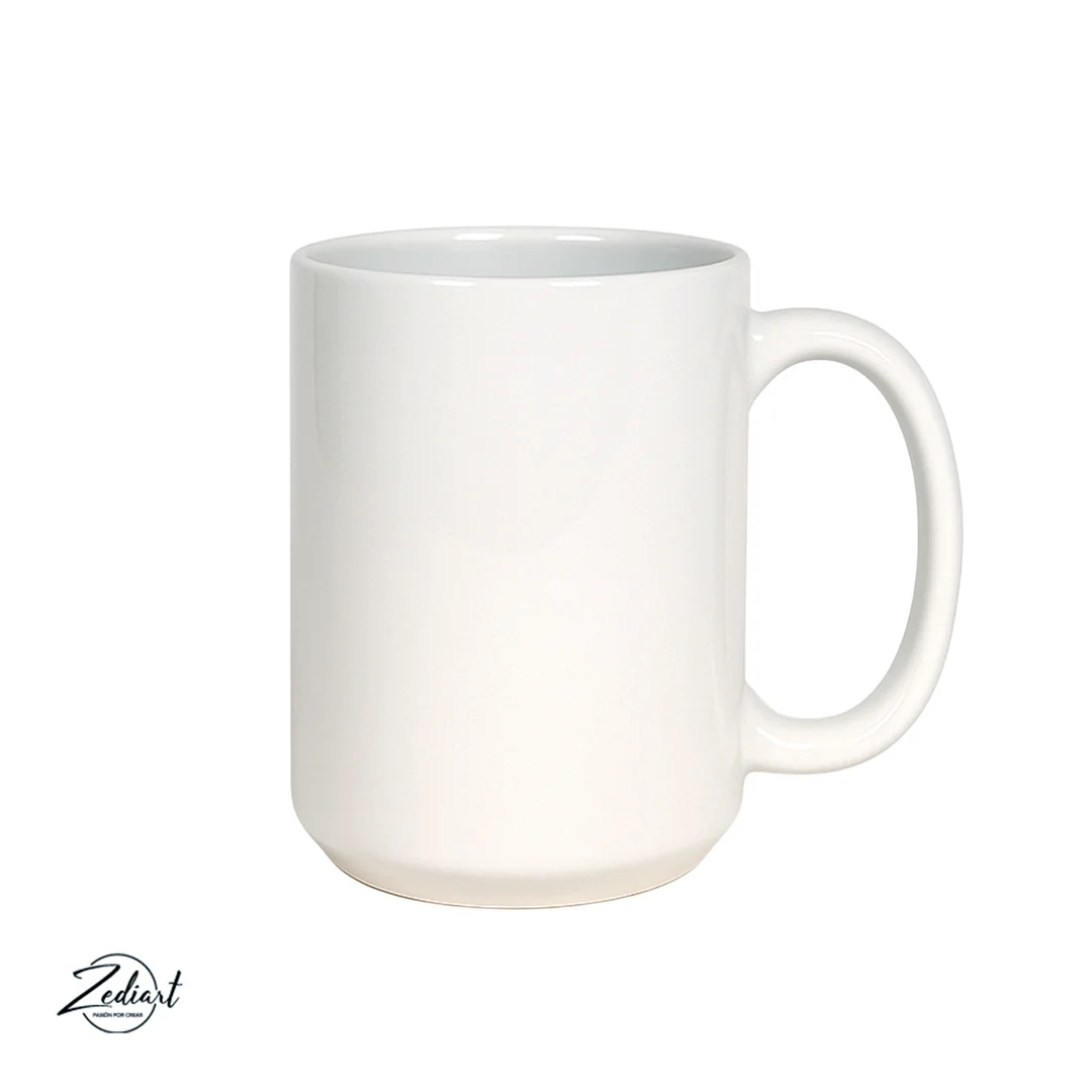 [014380] Taza Sublimación Blanca Premium AAA Zediart con Caja 15 Oz
