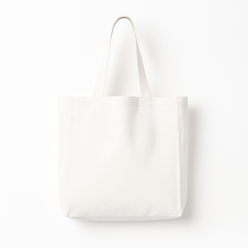 [003837] Tote Bag de Lino con Asas Largas