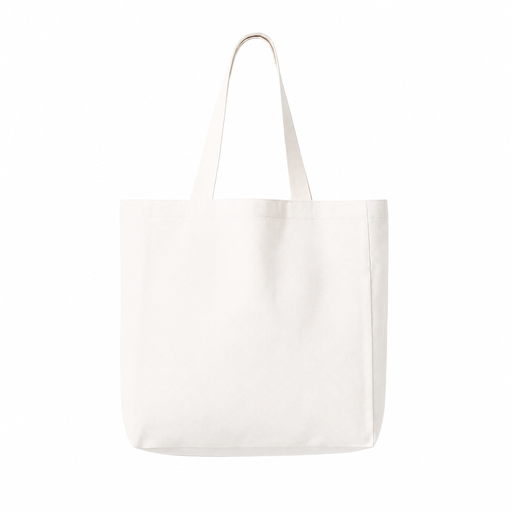 [003837] Tote Bag de Lino con Asas Largas