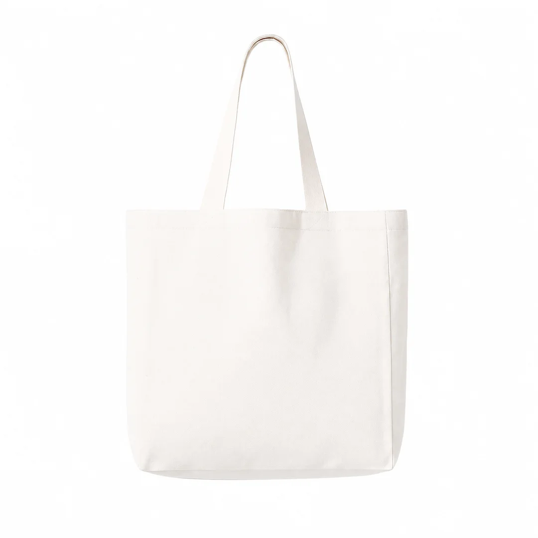 [003837] Tote Bag de Lino con Asas Largas