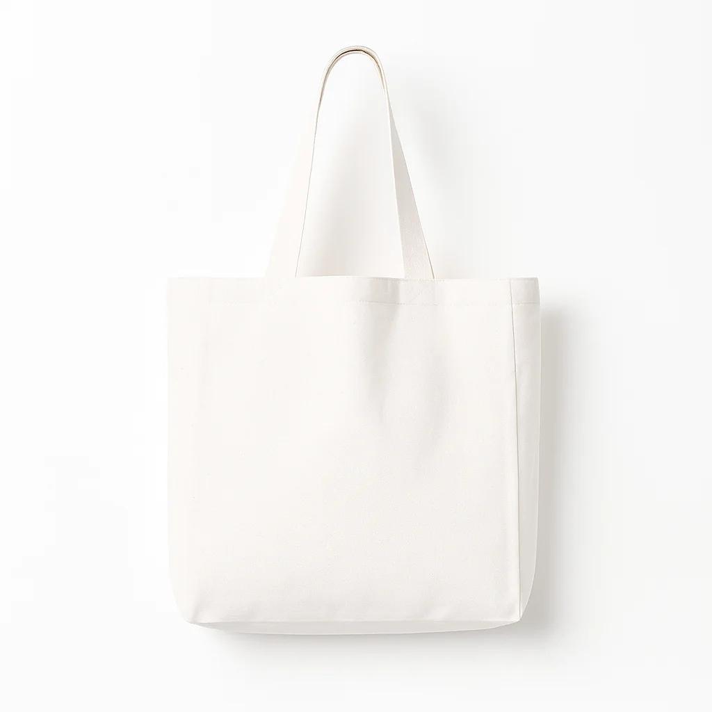 [003837] Tote Bag de Lino con Asas Largas