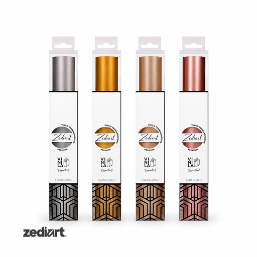 Vinilo Termoadhesivo Zediart Essential Metallics
