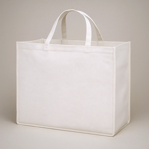 [013839] Zediart Totebag de Poliéster Blanco | Large