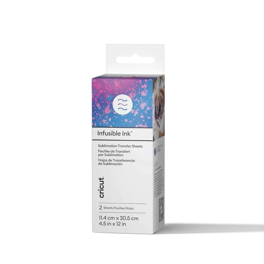 Hojas de transferencia Cricut Infusible Ink Watercolor Splash | 2 uds.